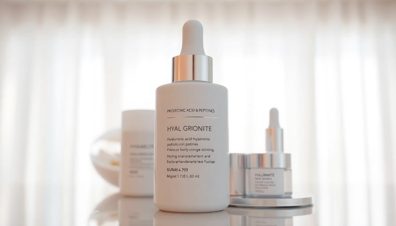 peptide kaufen für hautpflegendes Produkt in eleganter Umgebung präsentieren.