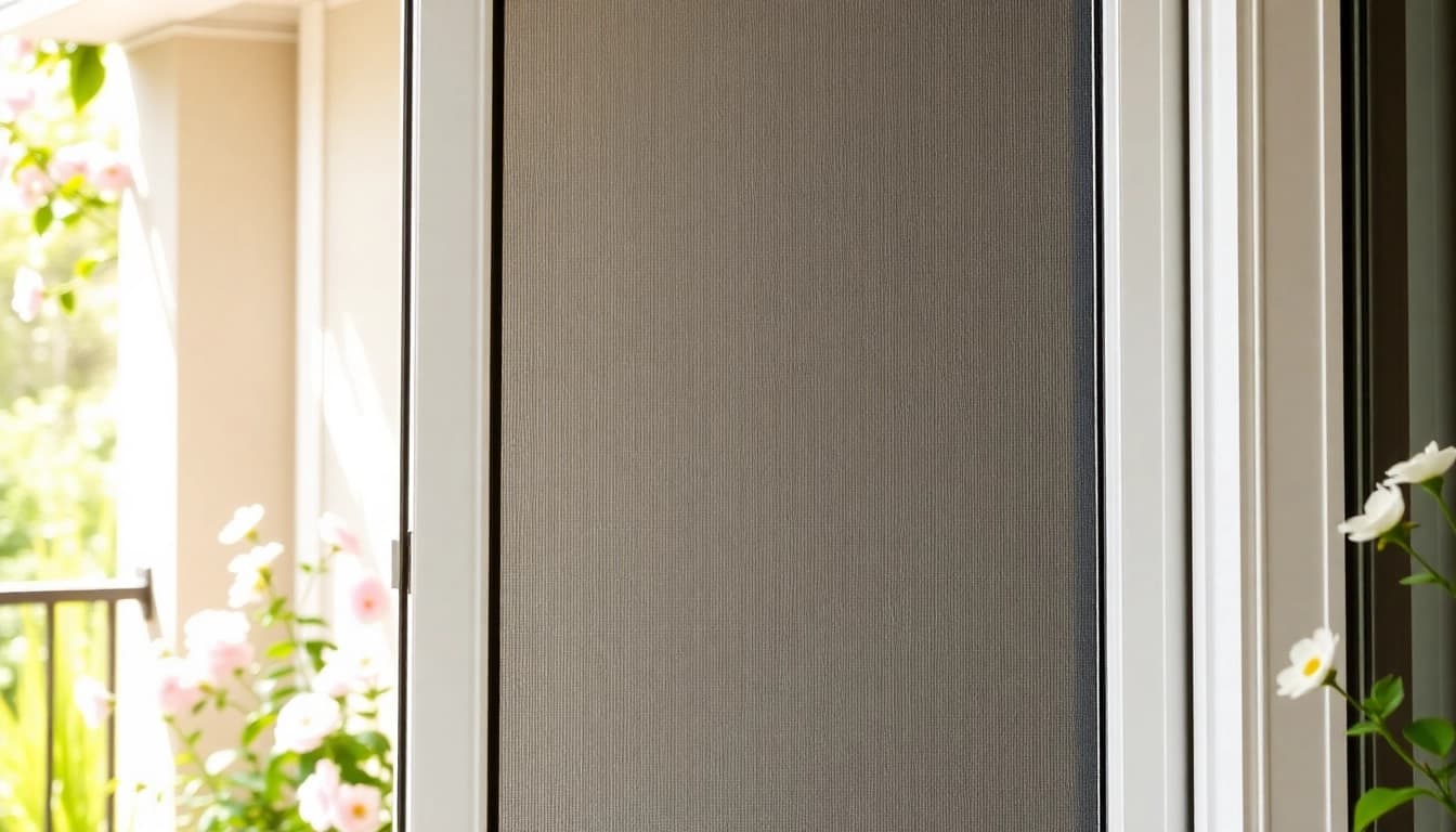 Insektenschutz balkontür ohne bohren präsentiert in einem modernen Zuhause mit sonnigem Balkon.