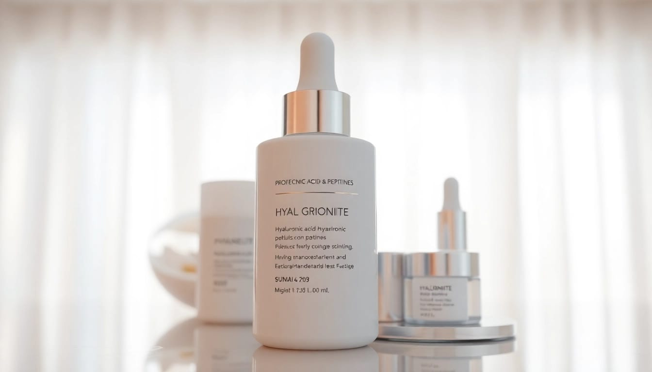 peptide kaufen für hautpflegendes Produkt in eleganter Umgebung präsentieren.