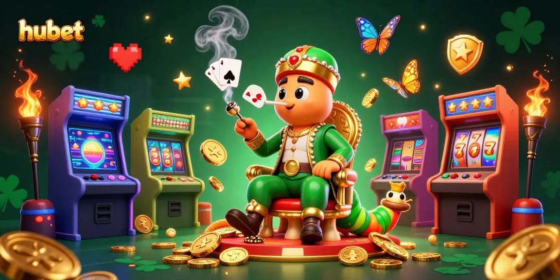 Experience hubet with an exciting 3D casino illustration featuring rich gaming elements and vibrant characters.