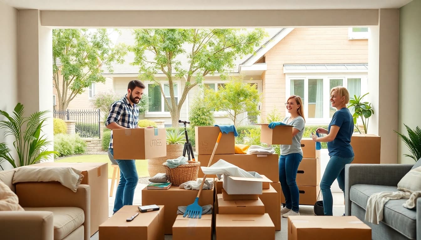 Haushaltsauflösung Freiburg team efficiently clearing out a home, showcasing organized spaces.