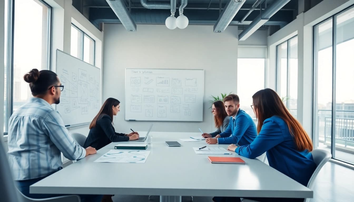 Homepage erstellen lassen koblenz von einem professionellen Webdesign-Team in einer modernen Büroumgebung.