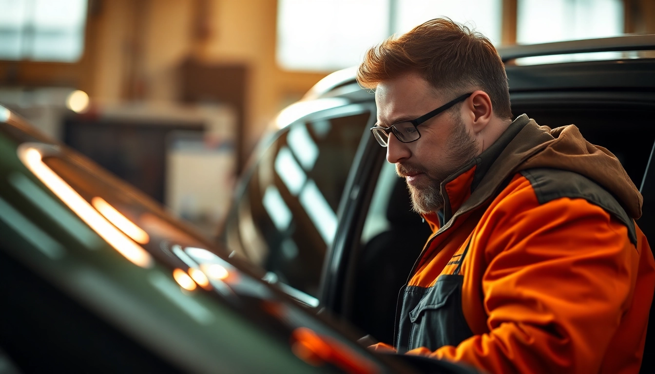 Professional Kfz Gutachter Berlin assessing vehicle damage with expert precision.