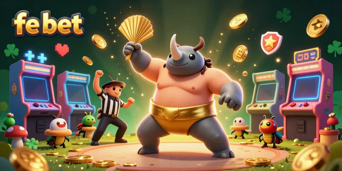 Experience exciting moments at fe bet with vibrant slot machines, 3D characters, and casino gold.