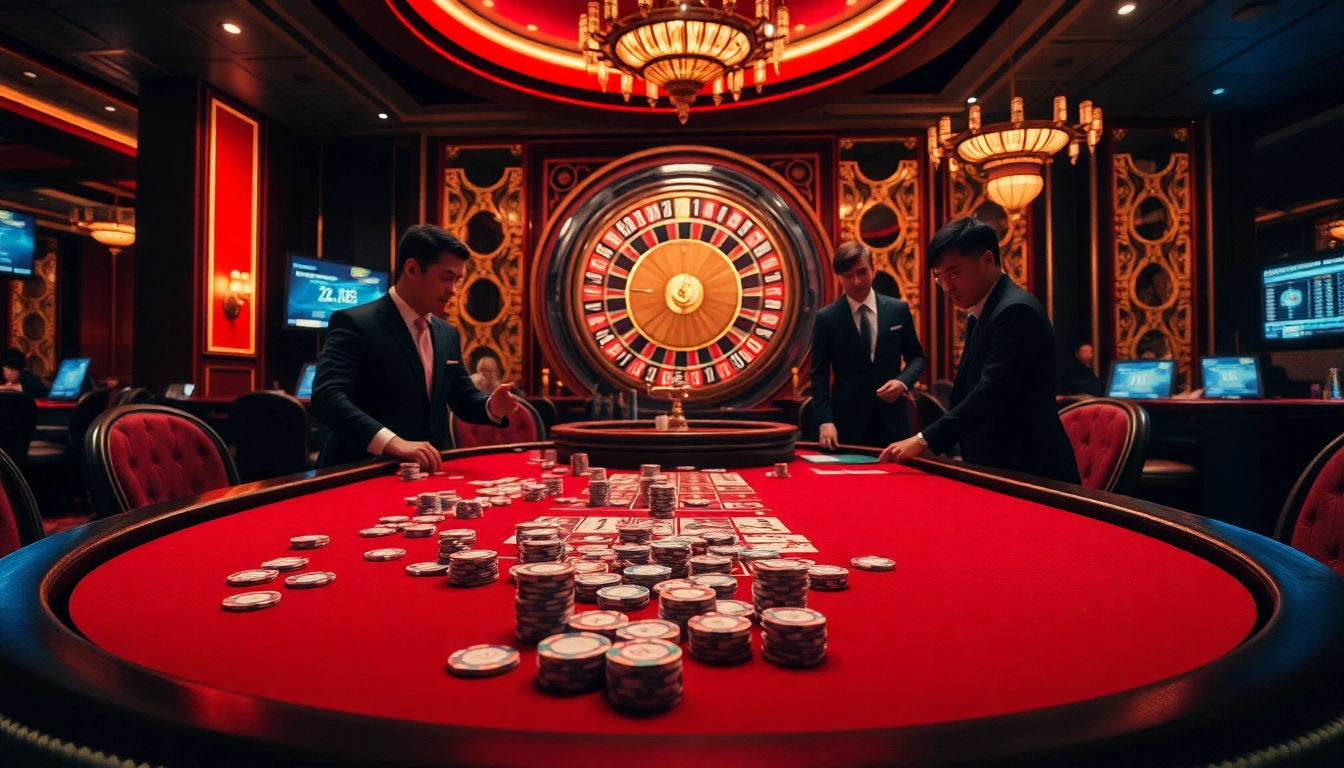 Players revel in a luxurious casino atmosphere while capturing the thrill of xin88 betting experiences.