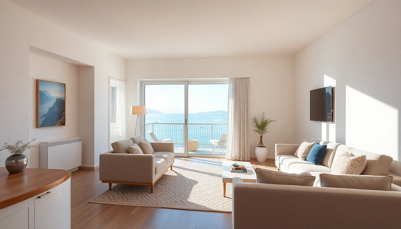 Kaufe eine moderne Nordzypern Wohnung mit atemberaubendem Meerblick und luxuriösem Design.