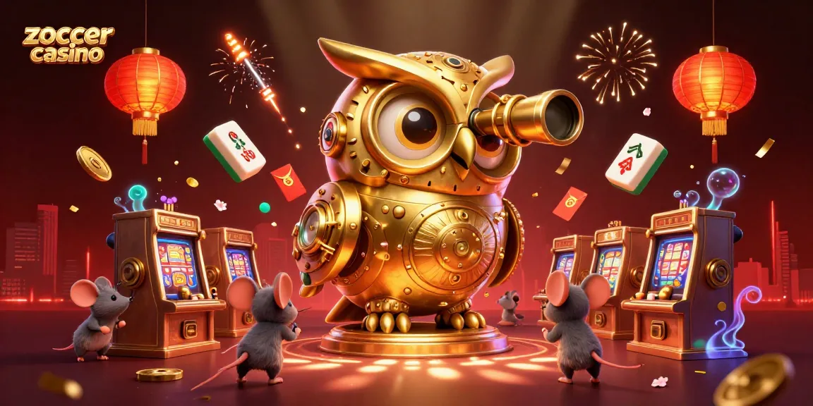 Experience thrilling gameplay at zoccer casino with a vibrant casino scene featuring lively characters and game elements.
