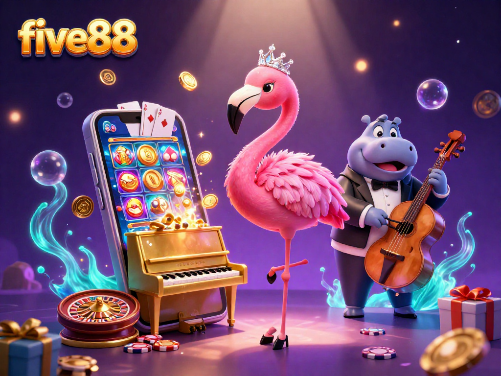 Experience exciting gameplay at five88 with vibrant slot games, charismatic characters, and rich casino atmosphere.