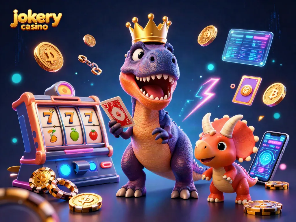 Experience thrilling fun at jokery casino with animated characters and vibrant gaming elements.