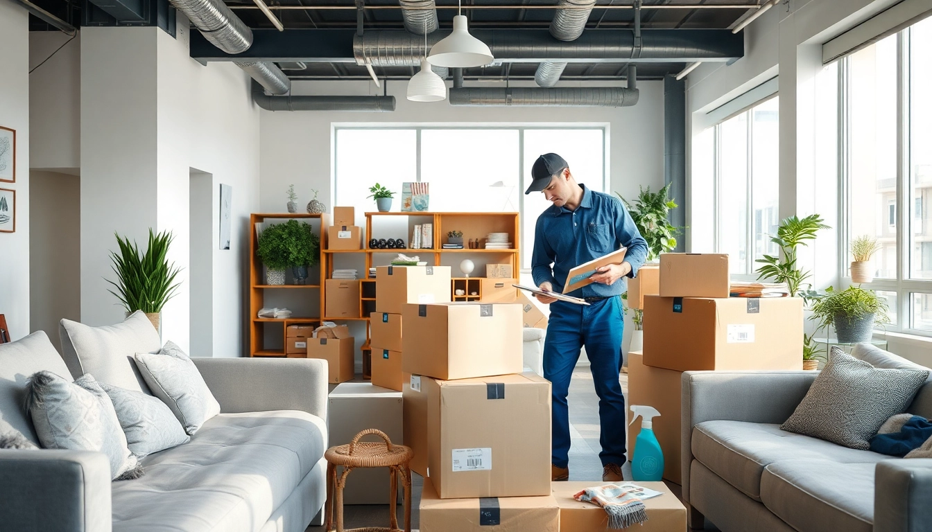 Haushaltsauflösung Freiburg: Professional service sorting items during a household clearance.