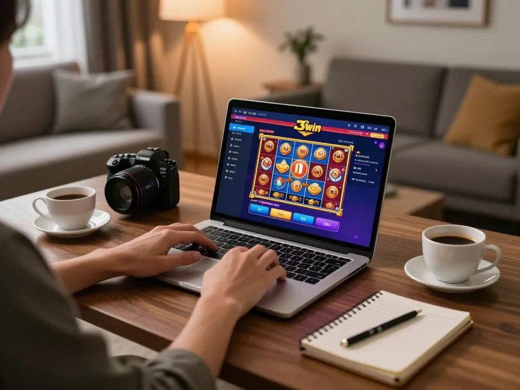 Experience the excitement of nhà cái 33win with a cozy at-home gambling setup featuring strategic betting and lively visuals.
