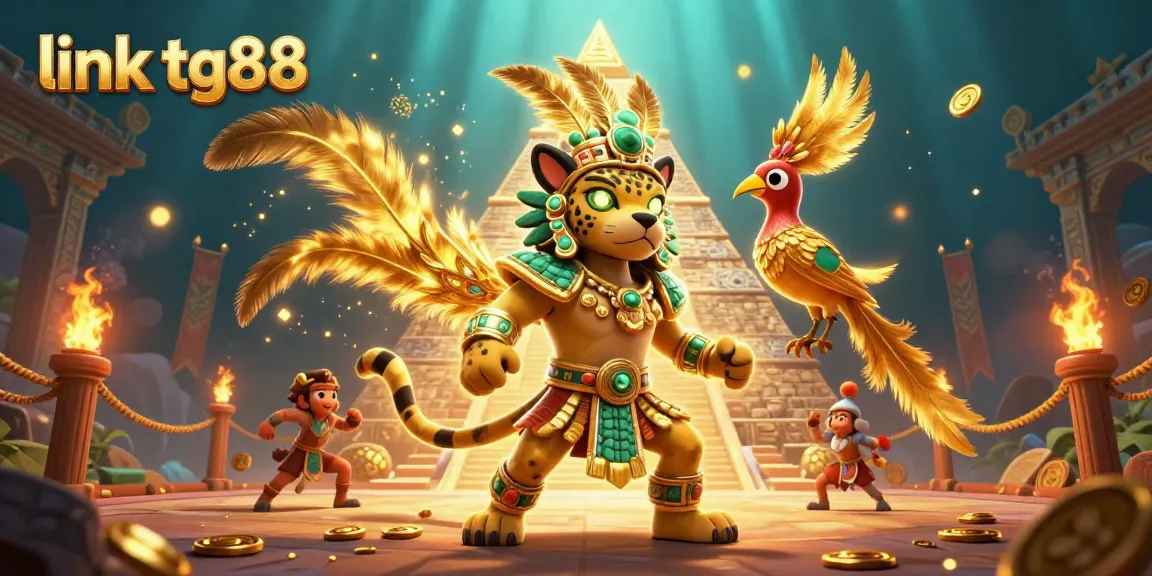 Experience thrilling action at link tg88 with vibrant casino characters and golden treasures.