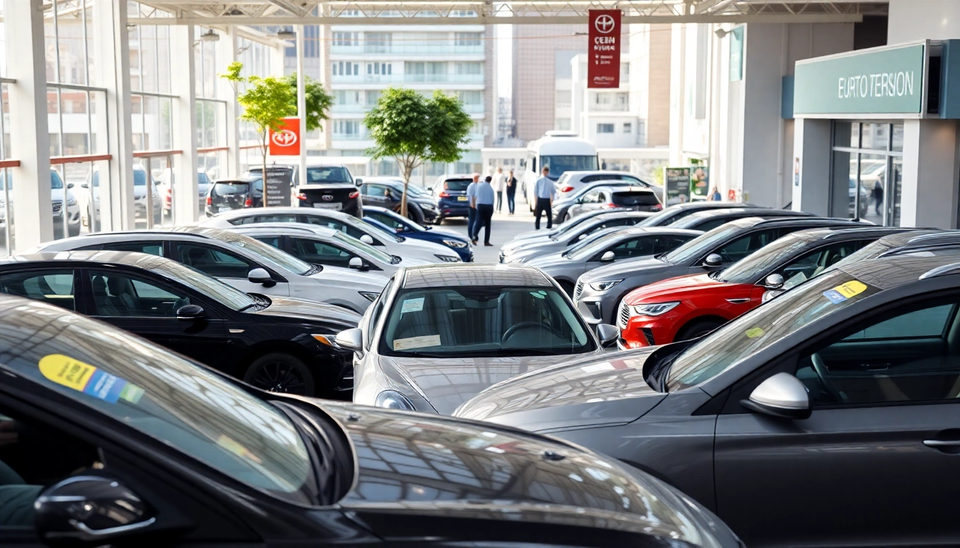 Auto kaufen: Erleben Sie eine vielfältige Auswahl an Fahrzeugen in einem lebhaften Autohaus.