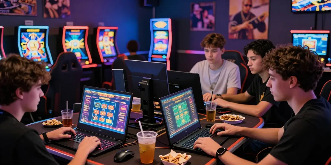 Engaging rokok88 login scene with players immersed in online gaming experience.