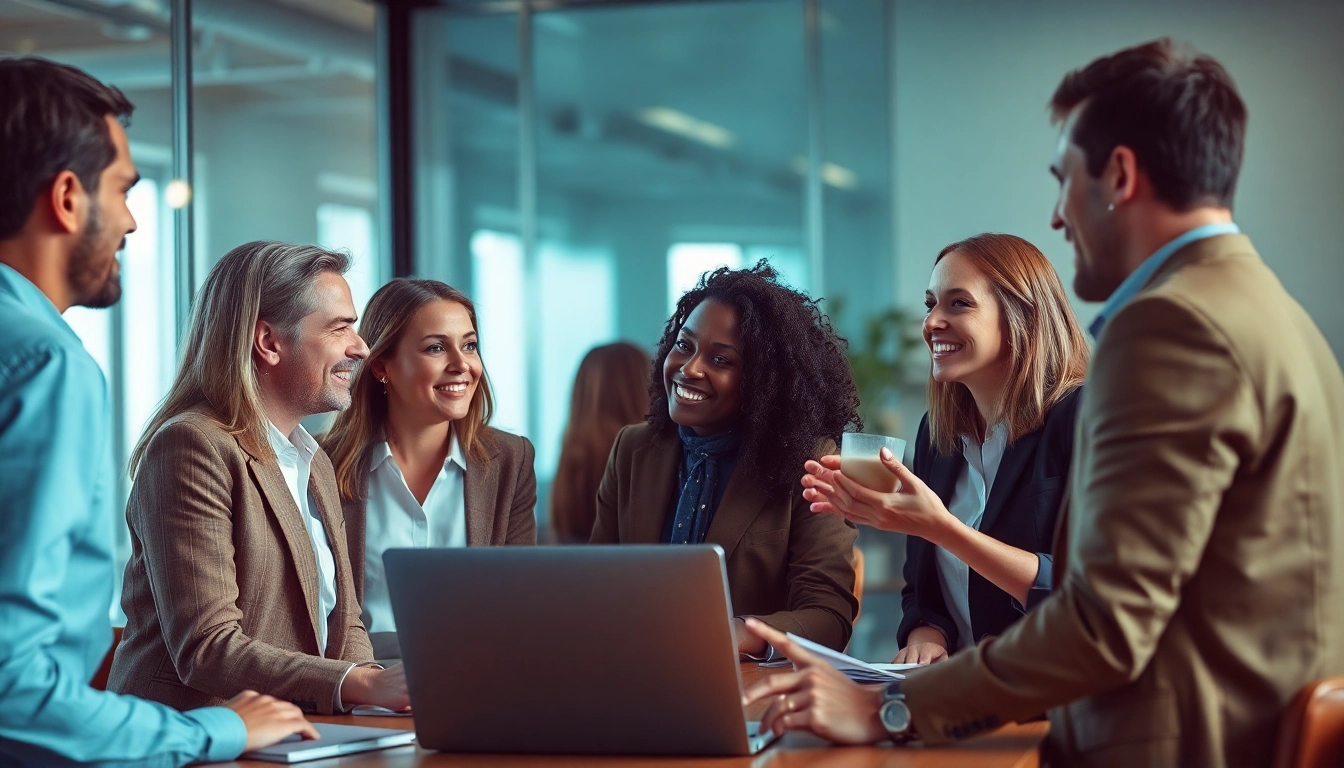 Headhunter Kiel facilitates a successful business meeting with professionals.