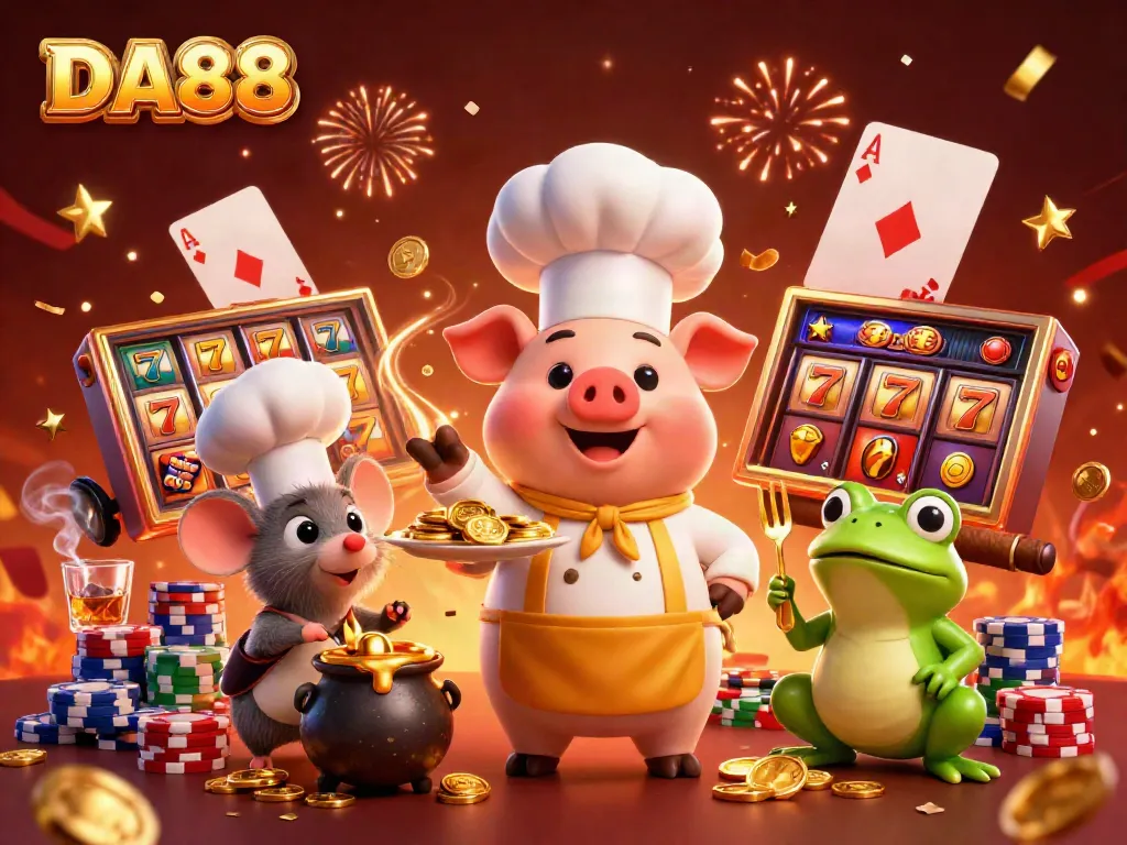 Experience excitement with DA88's colorful slot machines and charismatic characters.