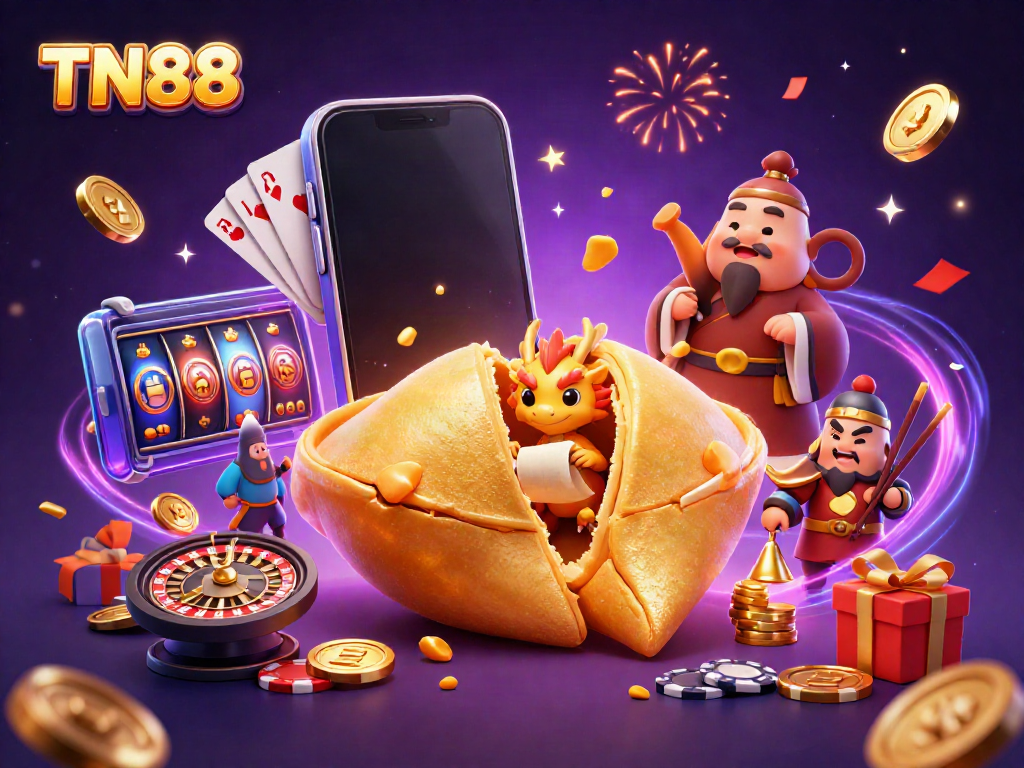 Engage with TN88's exciting games featuring golden fortune and colorful slots.