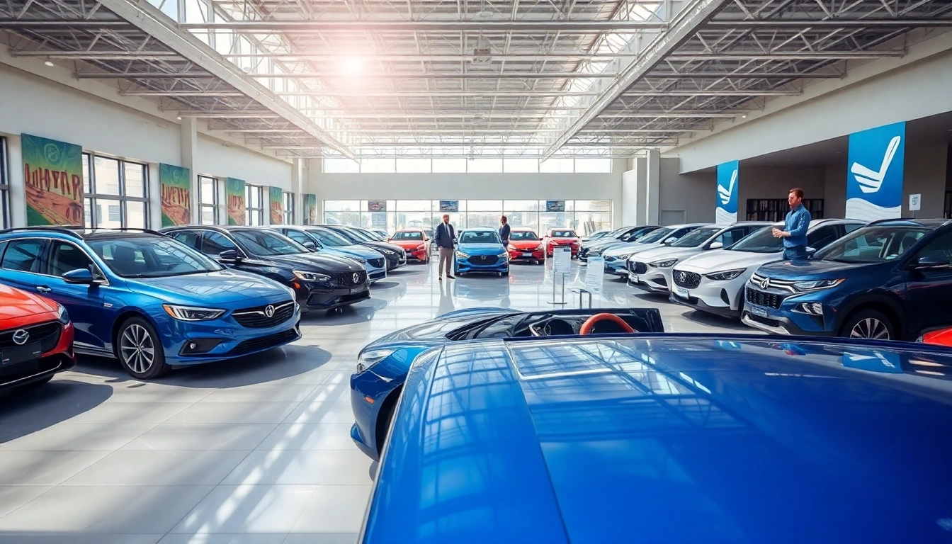 Auto kaufen im modernen Autoshop mit vielfältigen Modellen und freundlichem Personal.