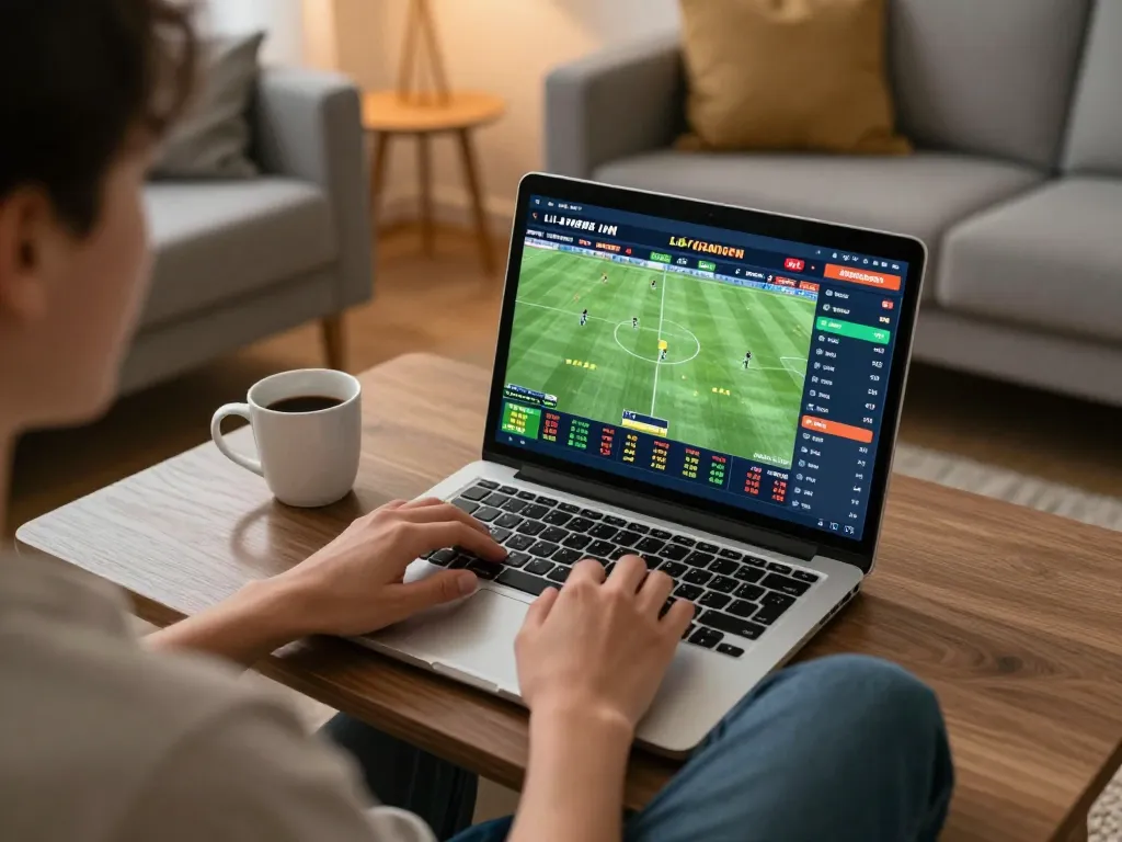 Witness real-time kết quả bóng đá while placing strategic bets in a cozy online setup.