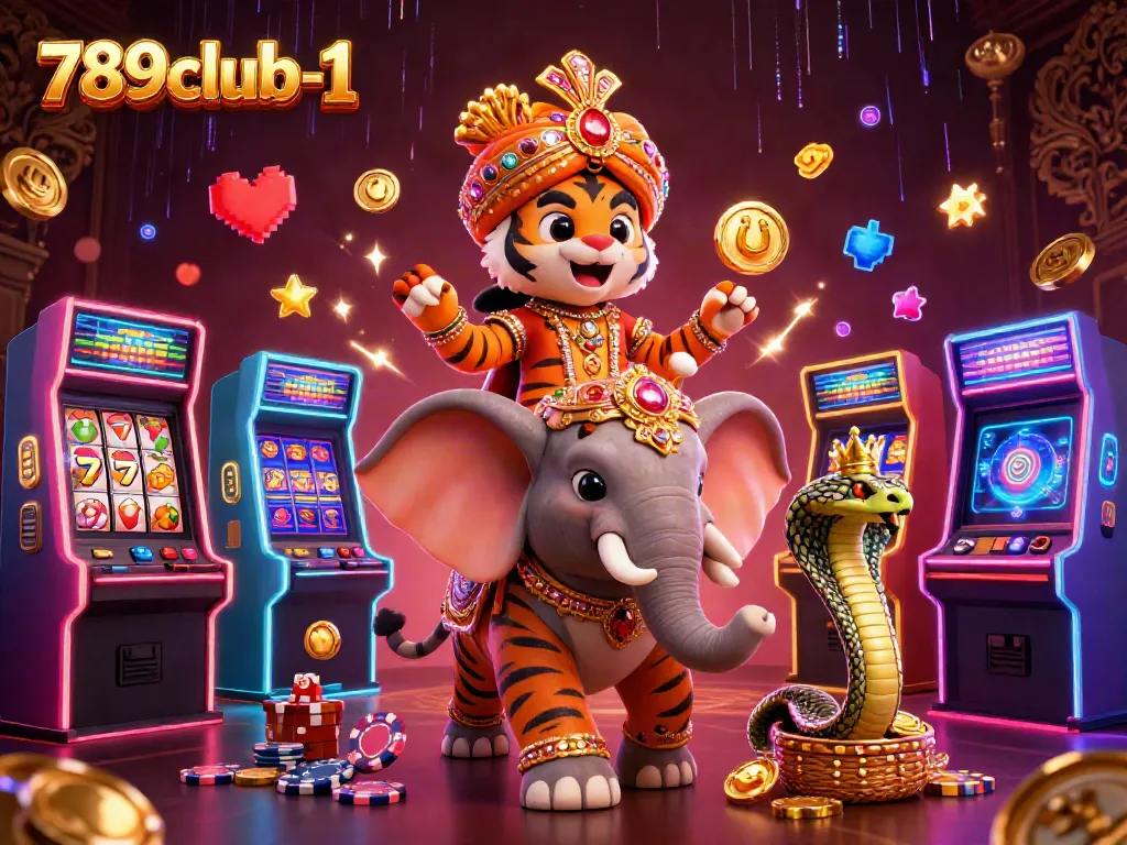 Experience the thrill of 789club-1 with dazzling casino elements and vibrant characters!
