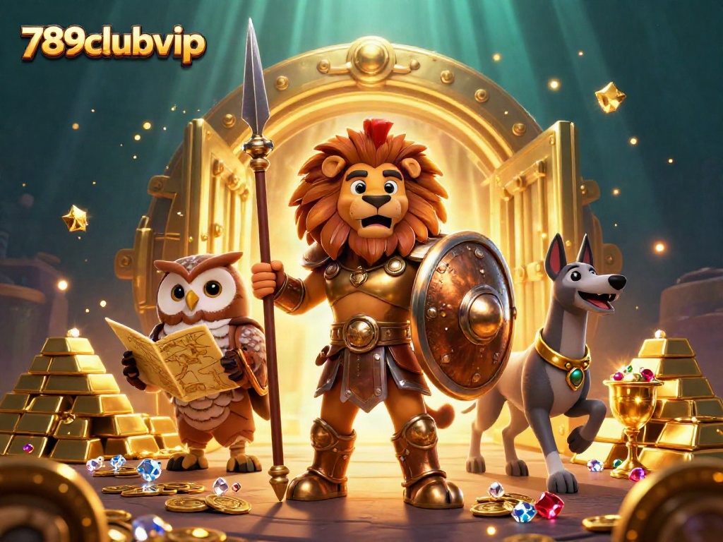 Experience thrilling adventures at 789clubvip with its majestic characters in a rich and vibrant casino scene.