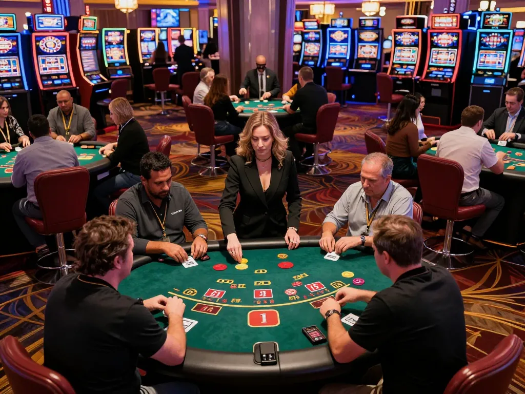 cm88 blackjack players strategizing their next move at an upscale casino table.