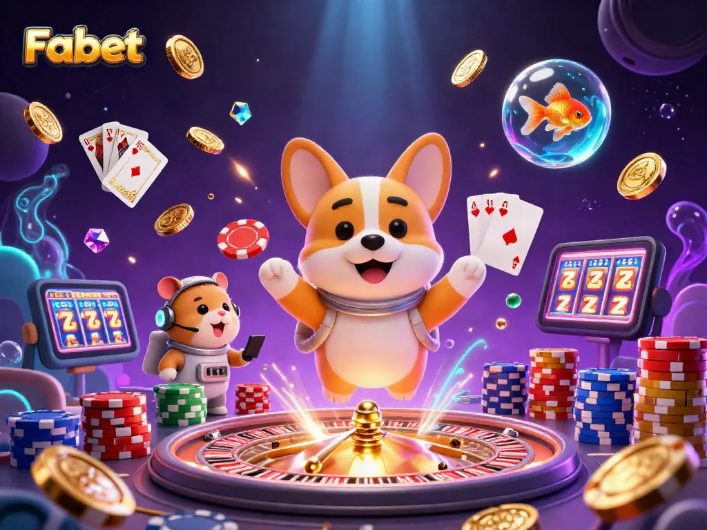 Win big at Fabet with exciting casino action in a vibrant floating casino scene.