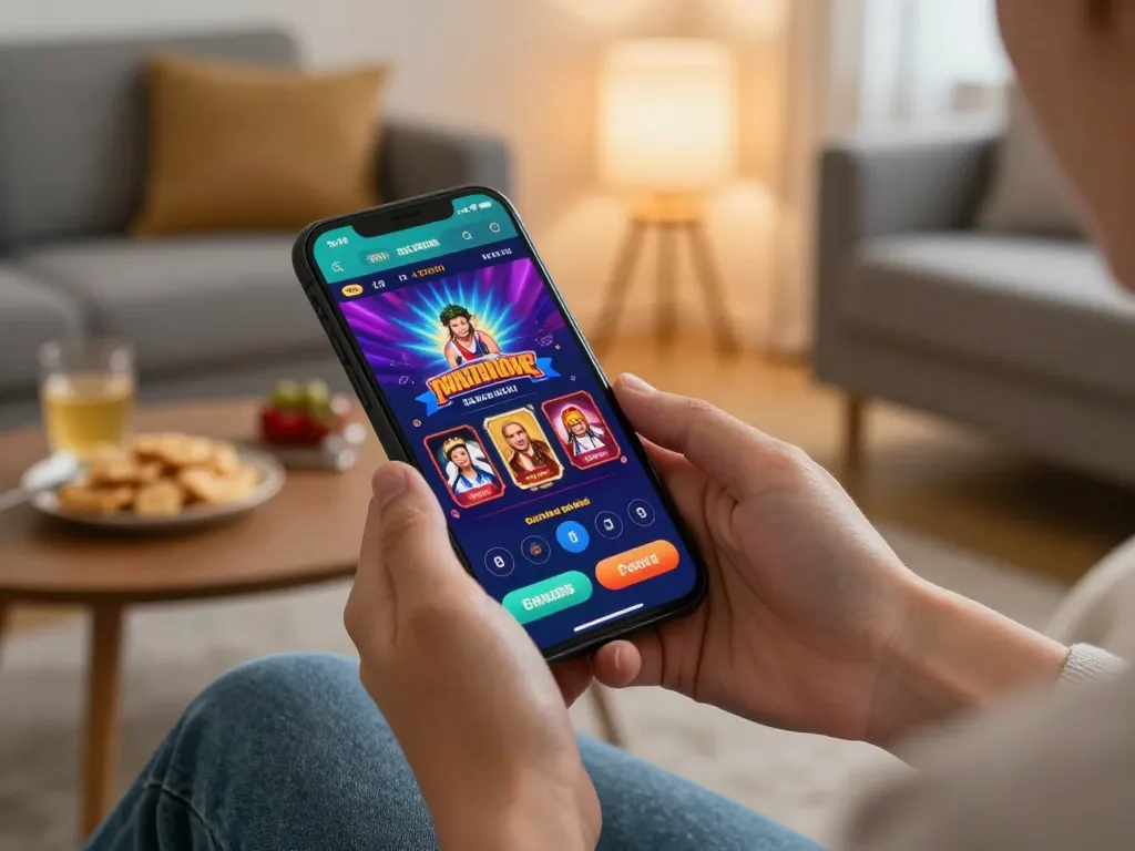 Engaging with the 918Kaya app login option while enjoying a cozy home environment