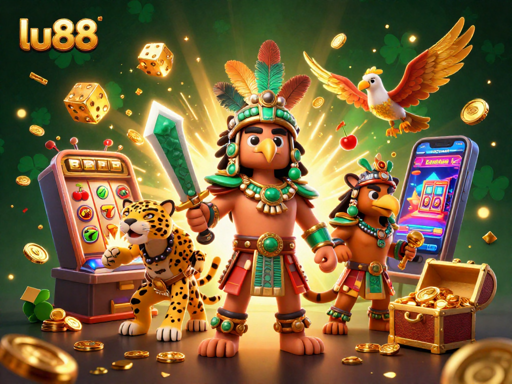 Experience the thrill of jackpots with LU88's Casino Adventure featuring engaging characters.