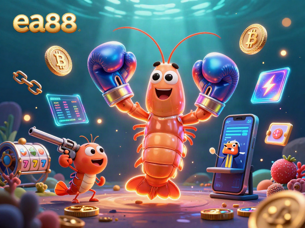 Experience thrilling action in ea88 with dynamic slot elements and crypto-themed characters.