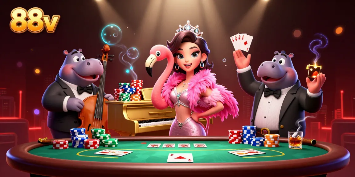 Engage in thrilling action at 88vv with vibrant casino characters and dynamic gameplay elements.