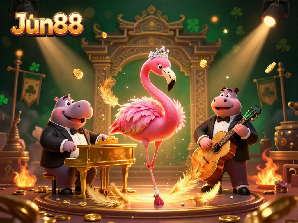 Play at Jun88 and enjoy vibrant casino games amid lively characters and dazzling visuals.