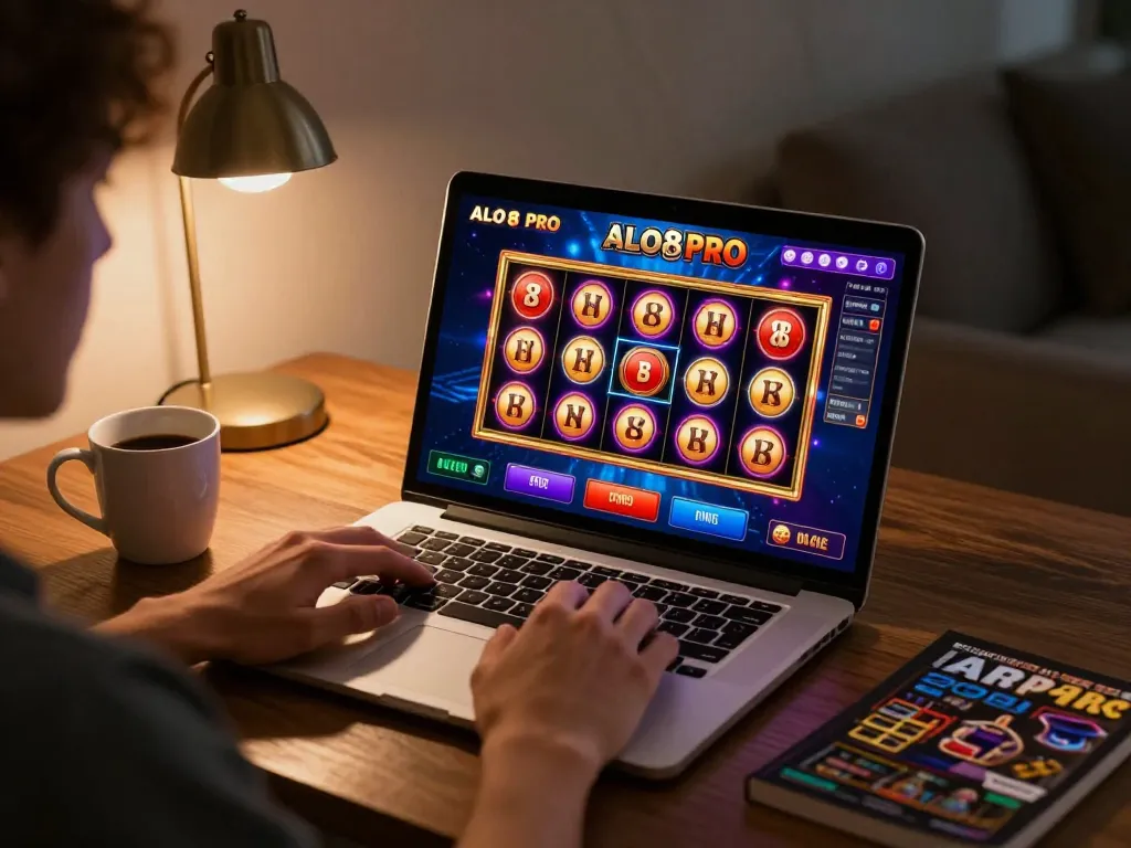 Engaging gameplay on ALO8 PRO casino platform, showcasing slots excitement.
