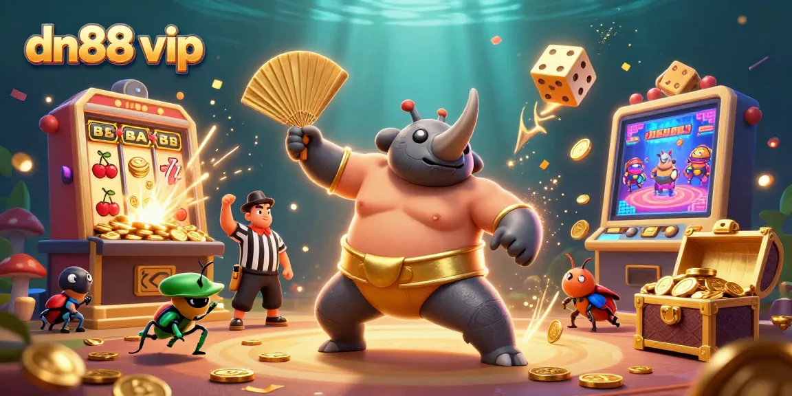 Experience the excitement of dn88 vip with the vibrant 3D casino showdown bursting with gold and fun!