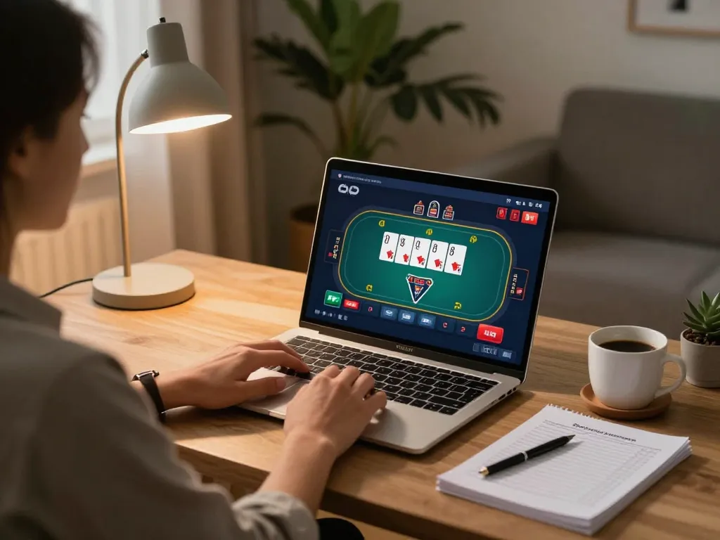 Person enjoys online gambling at 789win 37, focusing on poker gameplay and bankroll management.