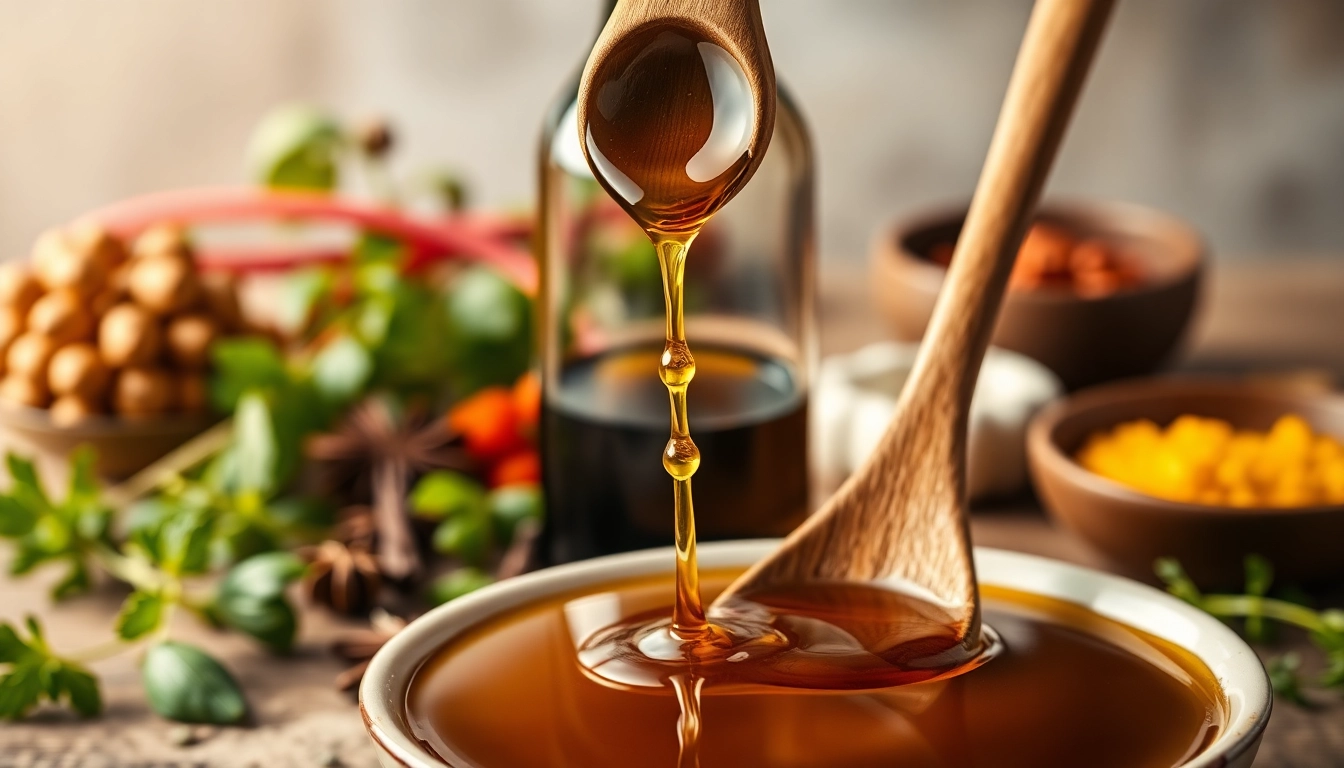Schwarzkümmelöl pour into a dish, showcasing its rich color and health benefits.