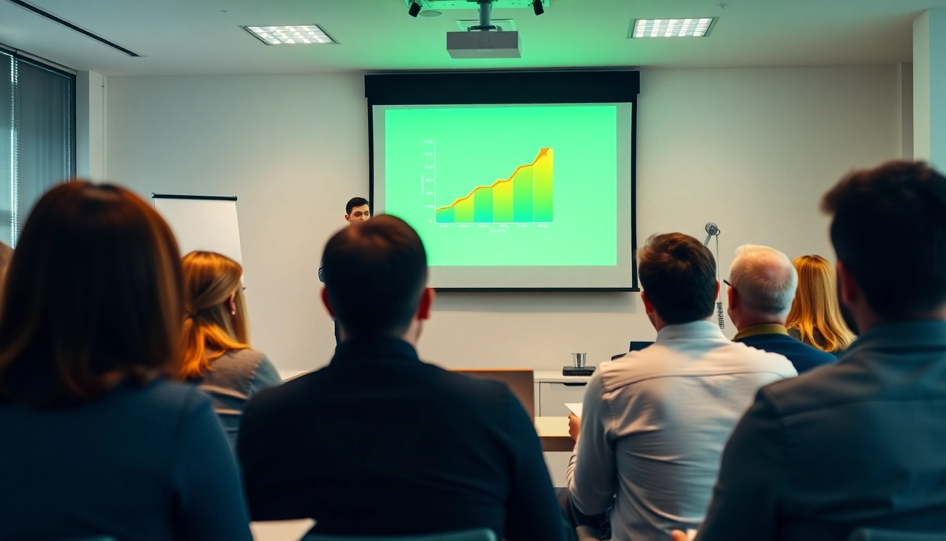 Tipps zum Vermögen aufbauen durch Expertenvortrag in freundlichem Büro.