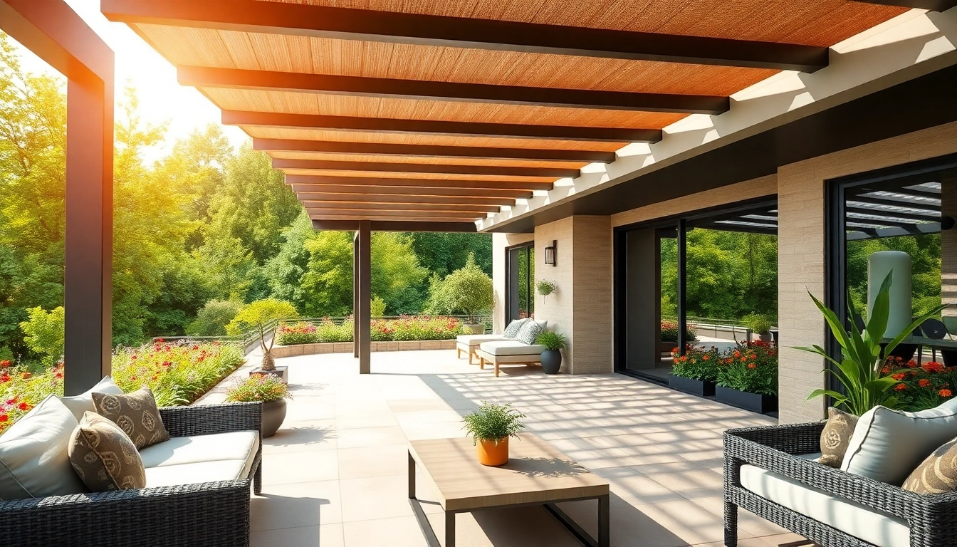 Terrassenueberdachung Ungarn für einen komfortablen Garten mit moderner Pergola und stilvollem Mobiliar.
