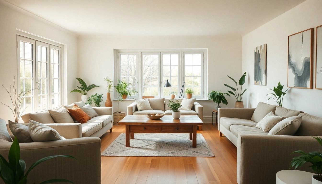 Ein einladender Raum, der die Kunst der Raumgestaltung mit harmonischen Farben und kreativen Einrichtungsgegenständen zur Geltung bringt.