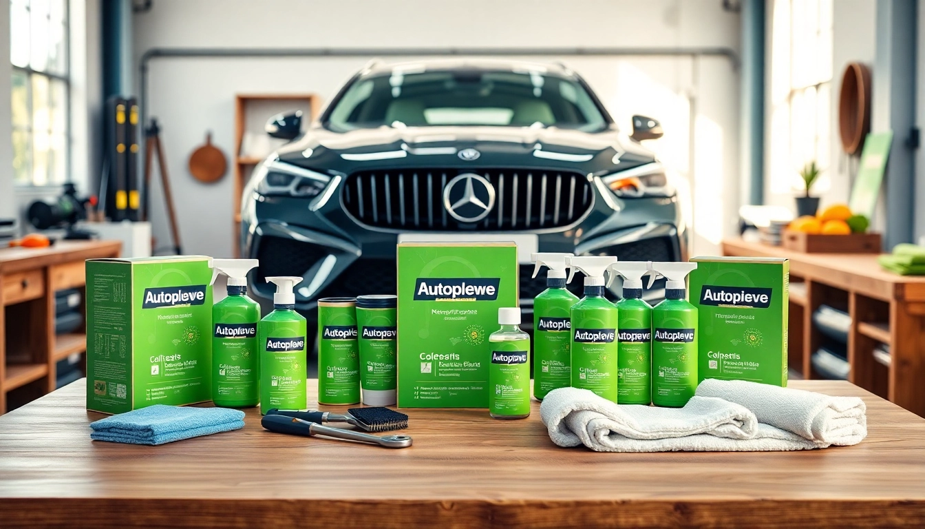 Entdecke das Autopflege Set mit hochwertigen Reinigungsprodukten und Zubehör.