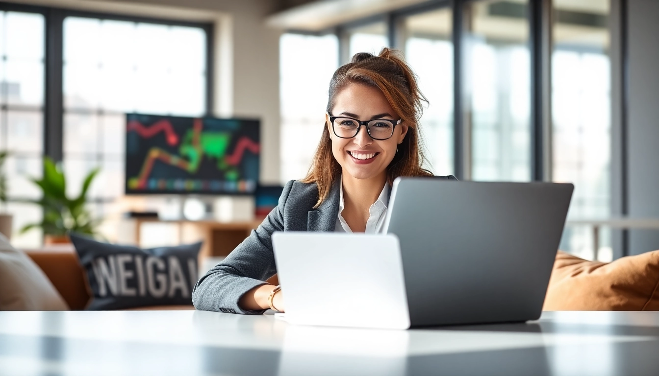 Headhunter IT in einem modernen Büro, der in einem Videoanruf mit einem Kandidaten spricht.