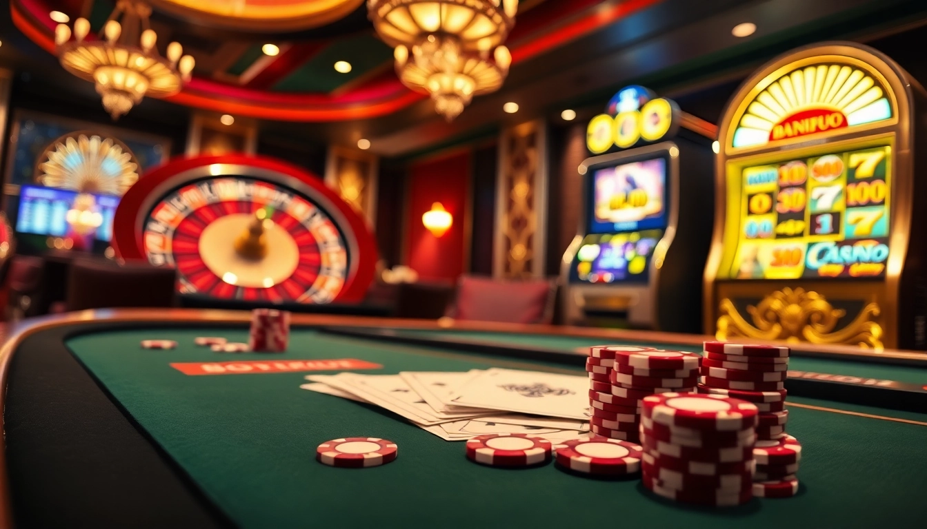 Engaging high-stakes poker action at Bin88 casino, showcasing poker chips and excitement.
