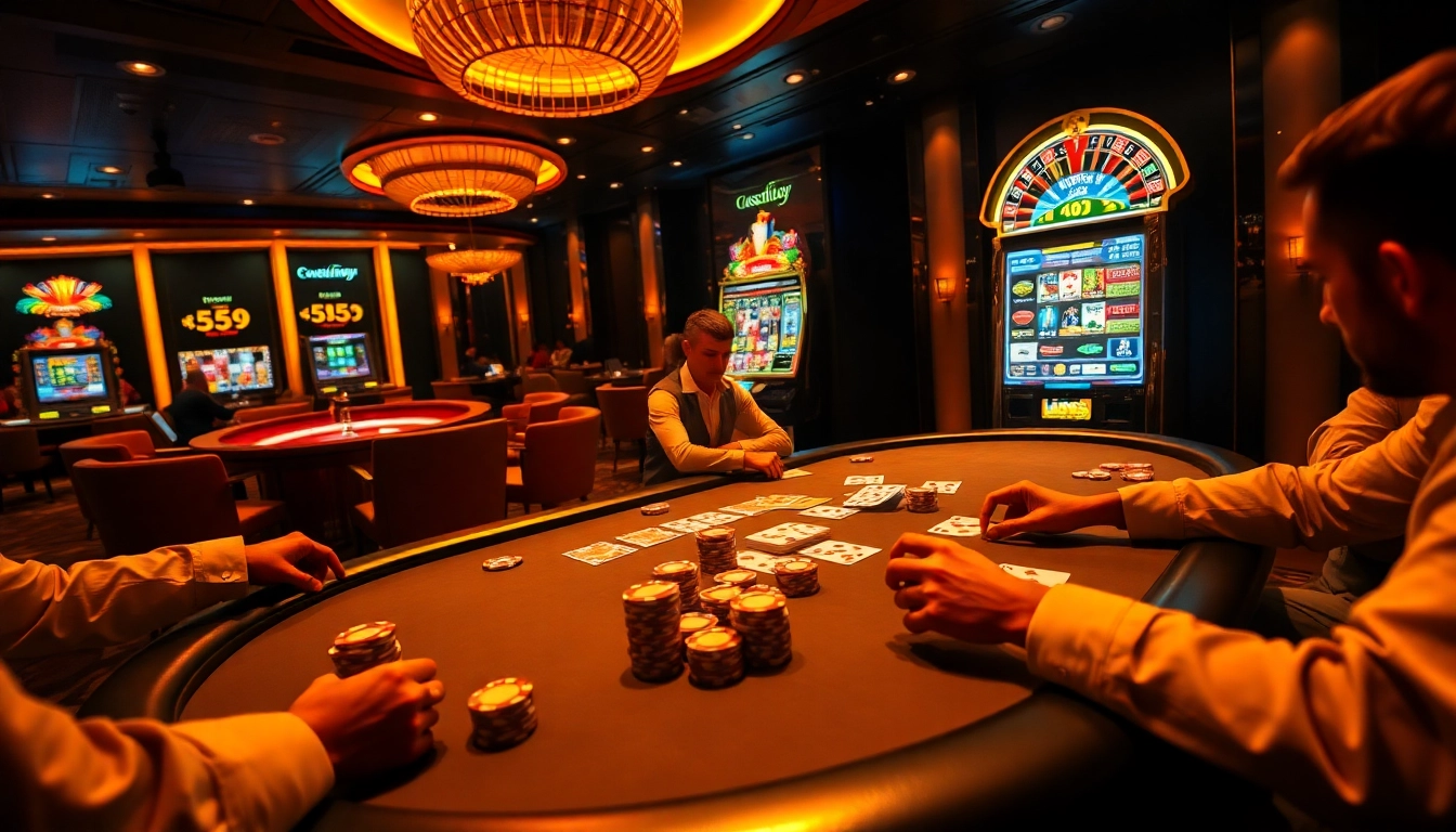 Experience excitement at BL555 with an engaging poker game featuring vibrant colors and high stakes.