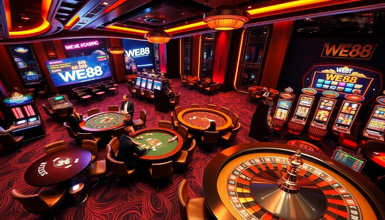 Experience the thrill of WE88 with exciting casino games and vibrant gambling action.