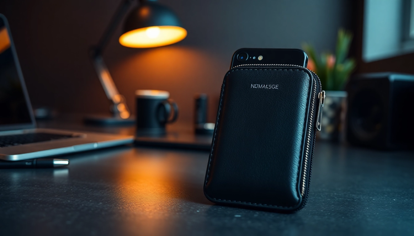 Moderne, abschließbare Handytasche in stylishem Design für Sicherheit und Stil.