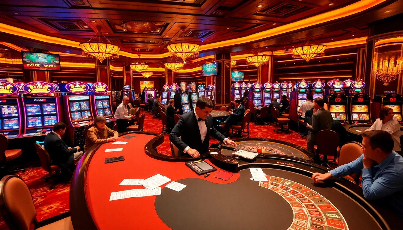 Experience the thrill of the casino with GG88 media as players engage at the gambling tables.