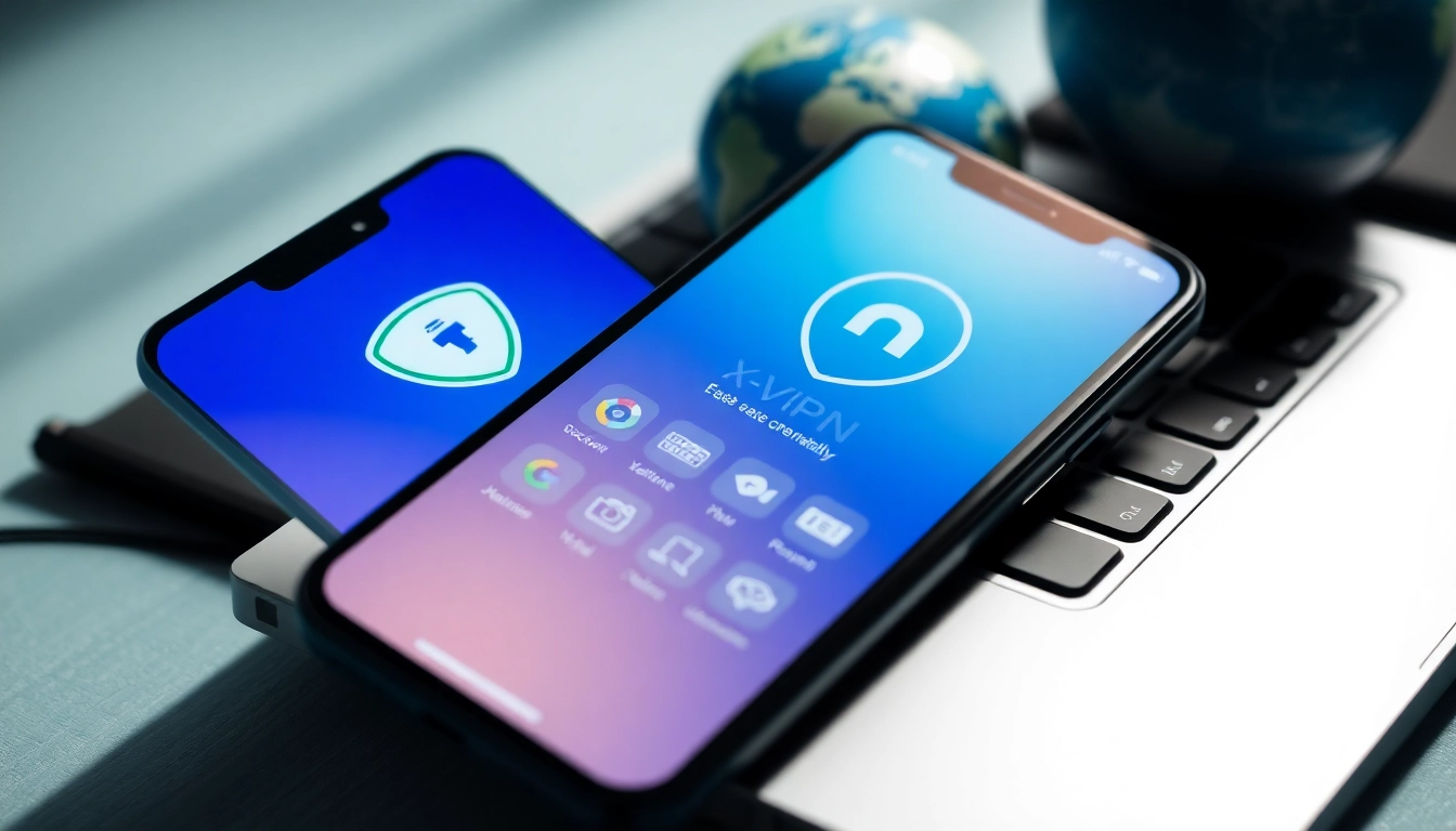 快连下载界面，展示智能手机上的快速连接与全球访问。