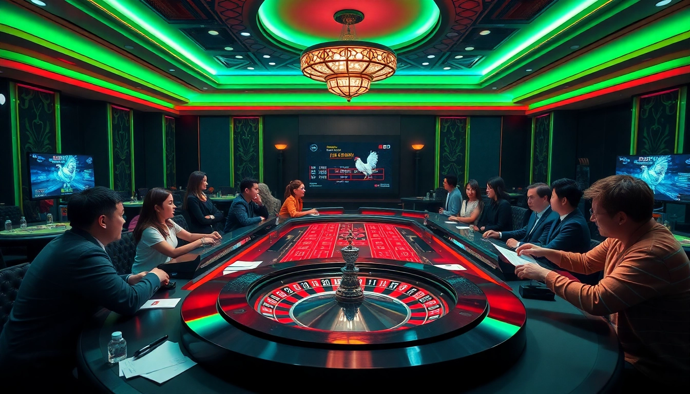 Live cockfighting with interactive betting features at trực tiếp đá gà gavb79 casino