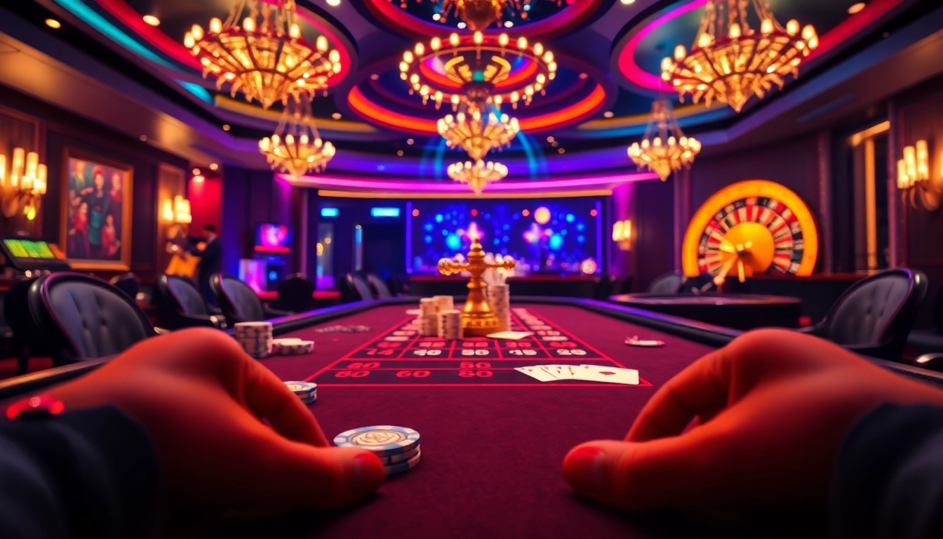 Experience the thrill of s666 casino with high-stakes poker action at a luxurious gambling table.