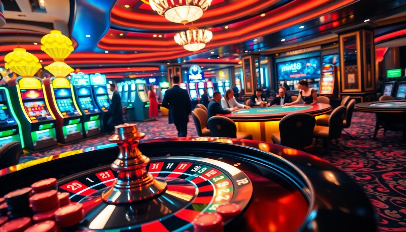 Experience thrilling gameplay at the mint88 casino with exciting roulette and blackjack tables.